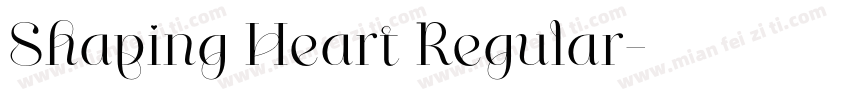 Shaping Heart Regular字体转换